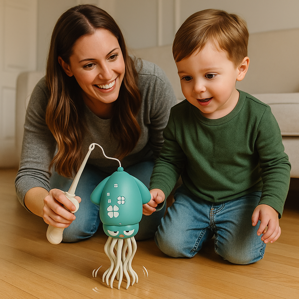 Dancing Squid Tummy Time Toy