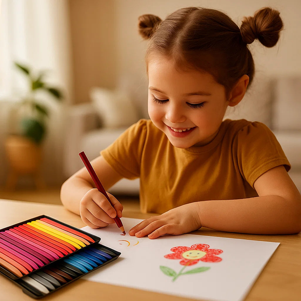 Smudge - Proof Anti - Smudge Coloured Pencils for Creative Children