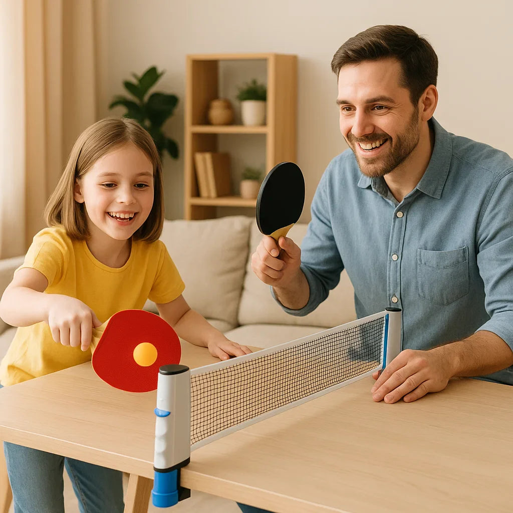 Adjustable table tennis set - suitable for every table!