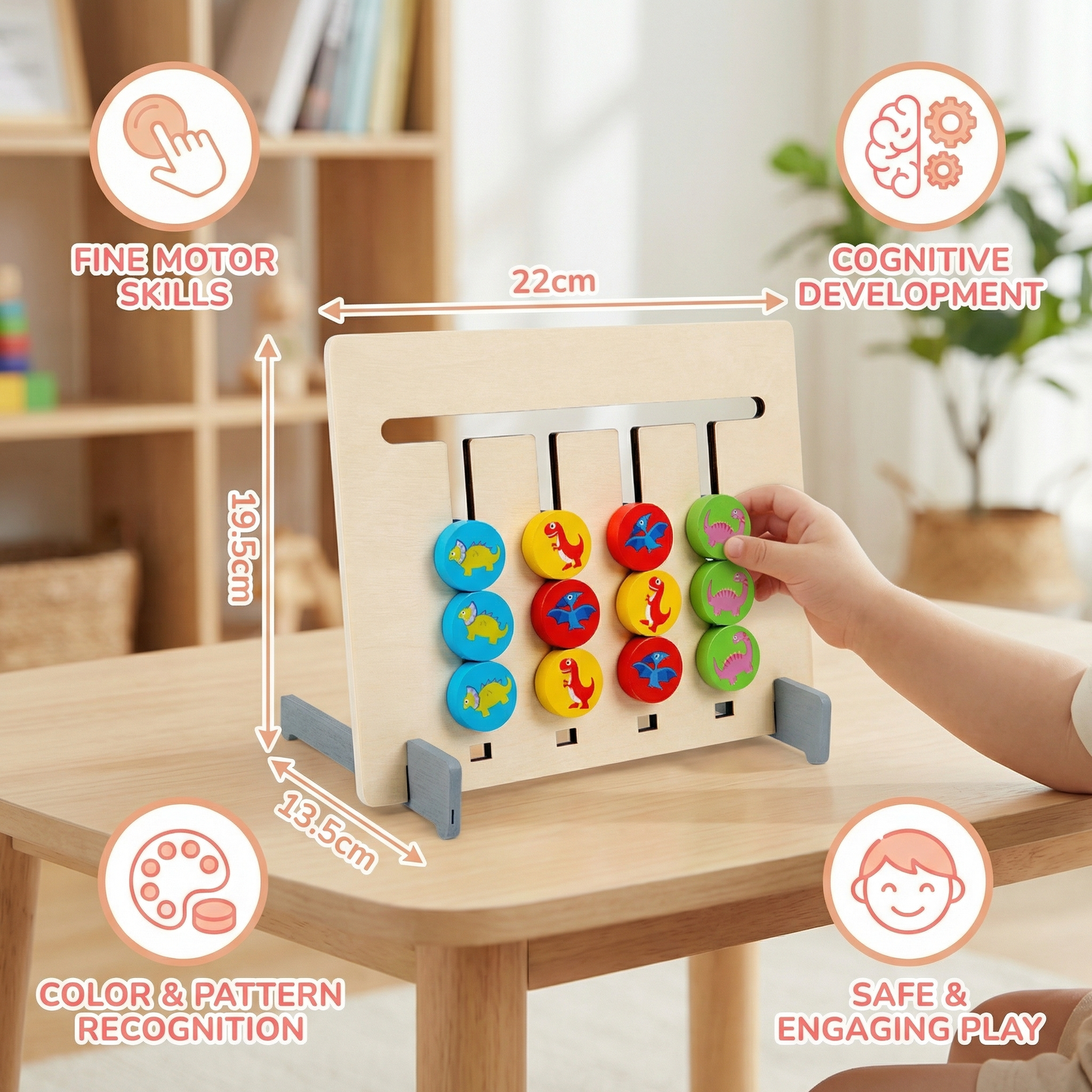 Montessori Wooden Color Matching Game