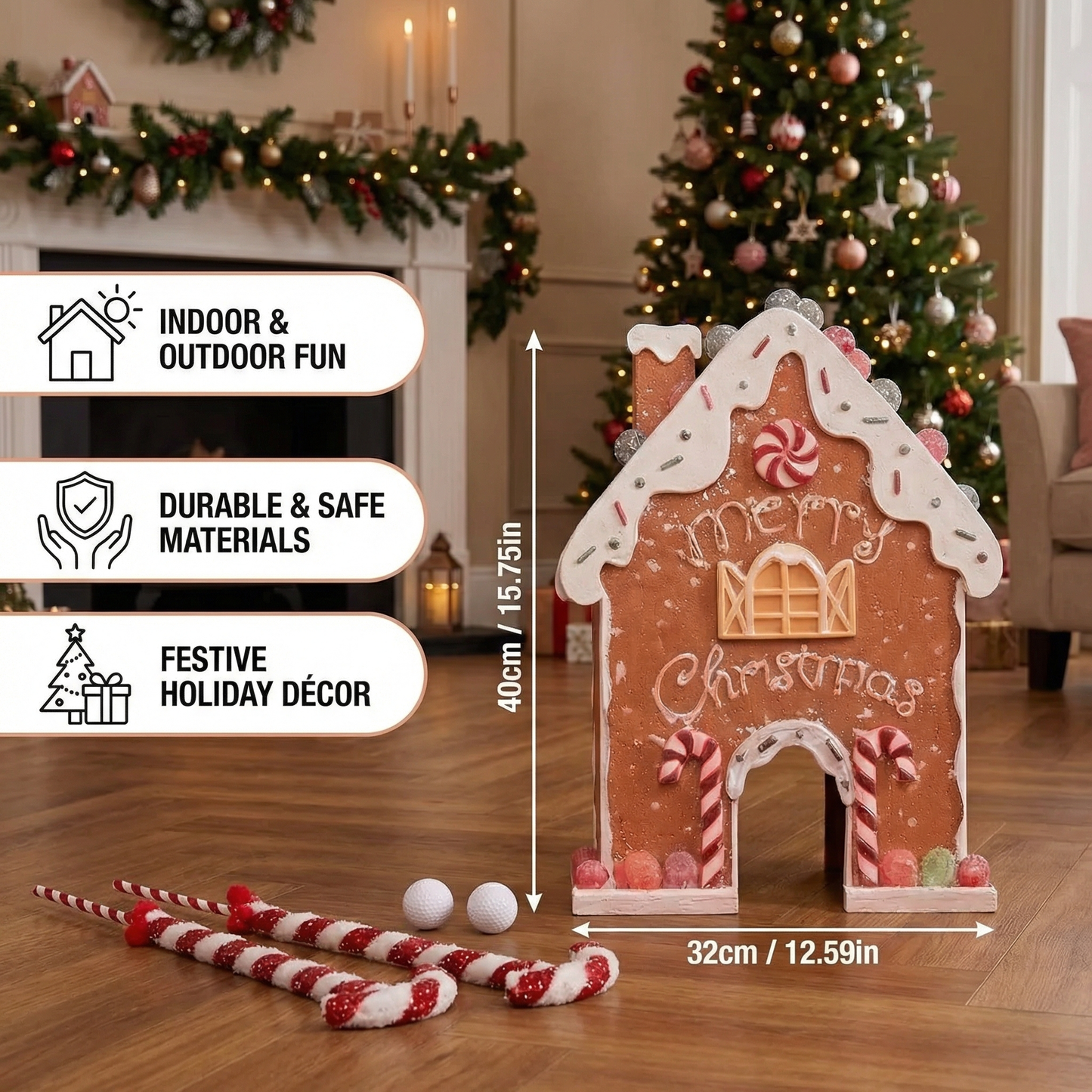 Gingerbread Golf Christmas Toy