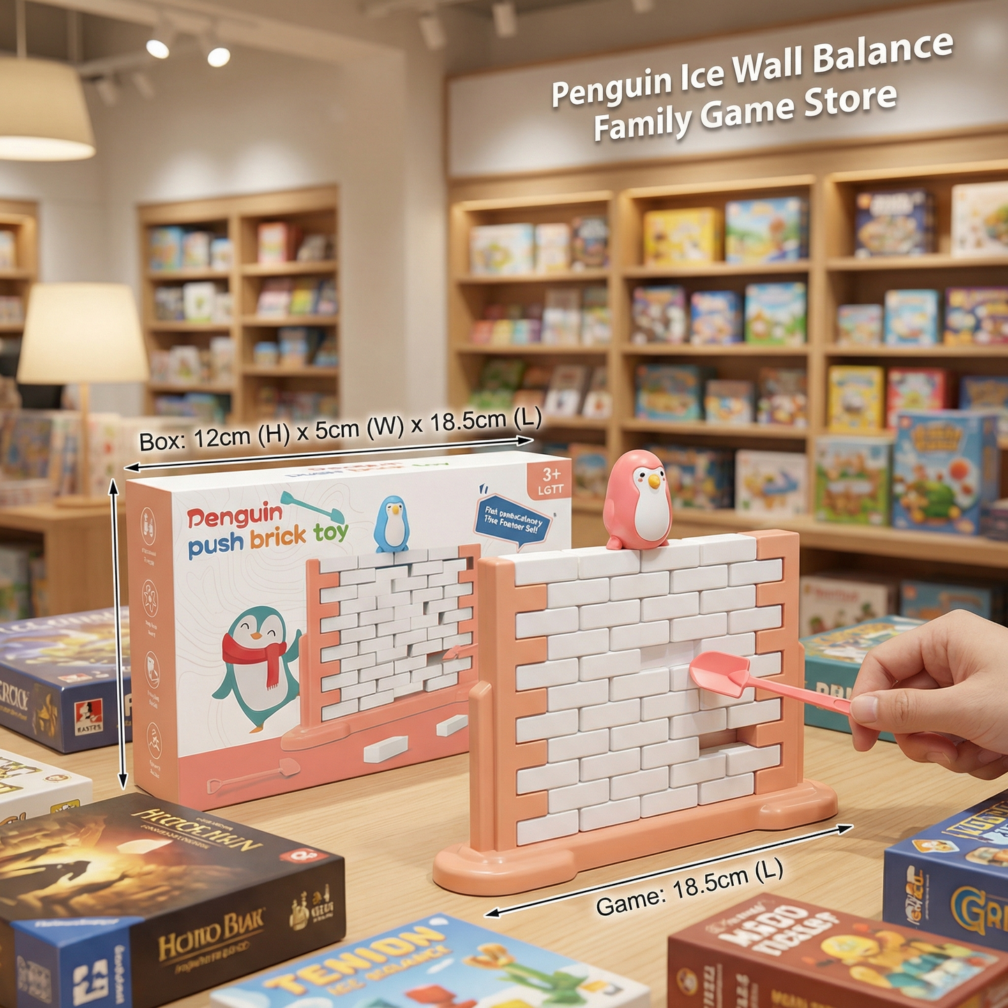 Penguin Ice Wall Balance Family Game