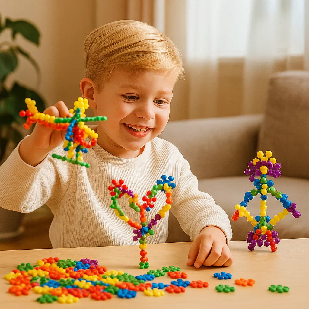 Creative Montessori Snowflake Building Blocks