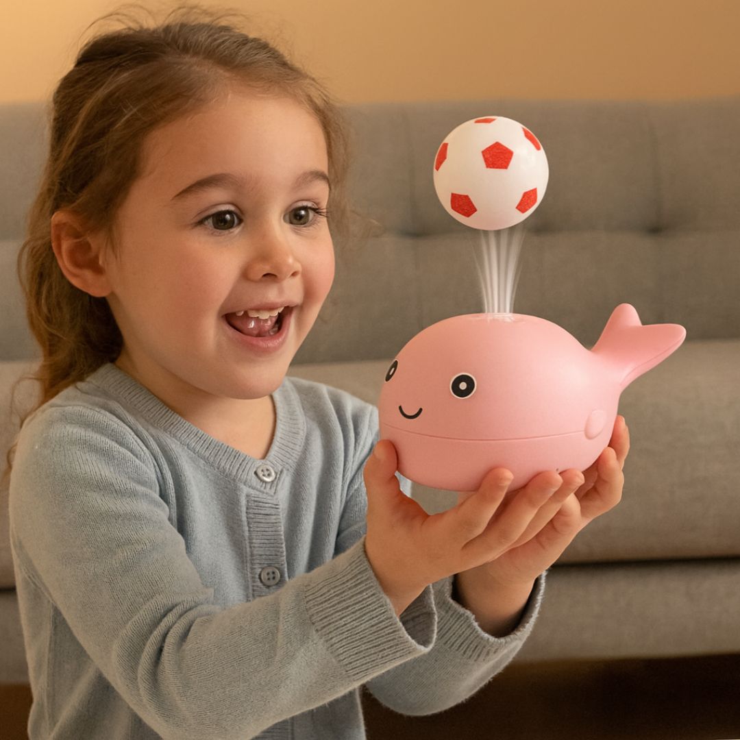 Whale Toy with Floating Ball