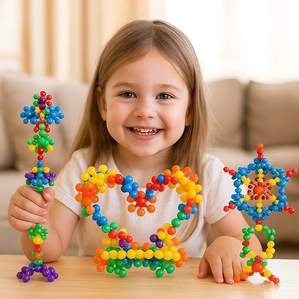 Creative Montessori Snowflake Building Blocks