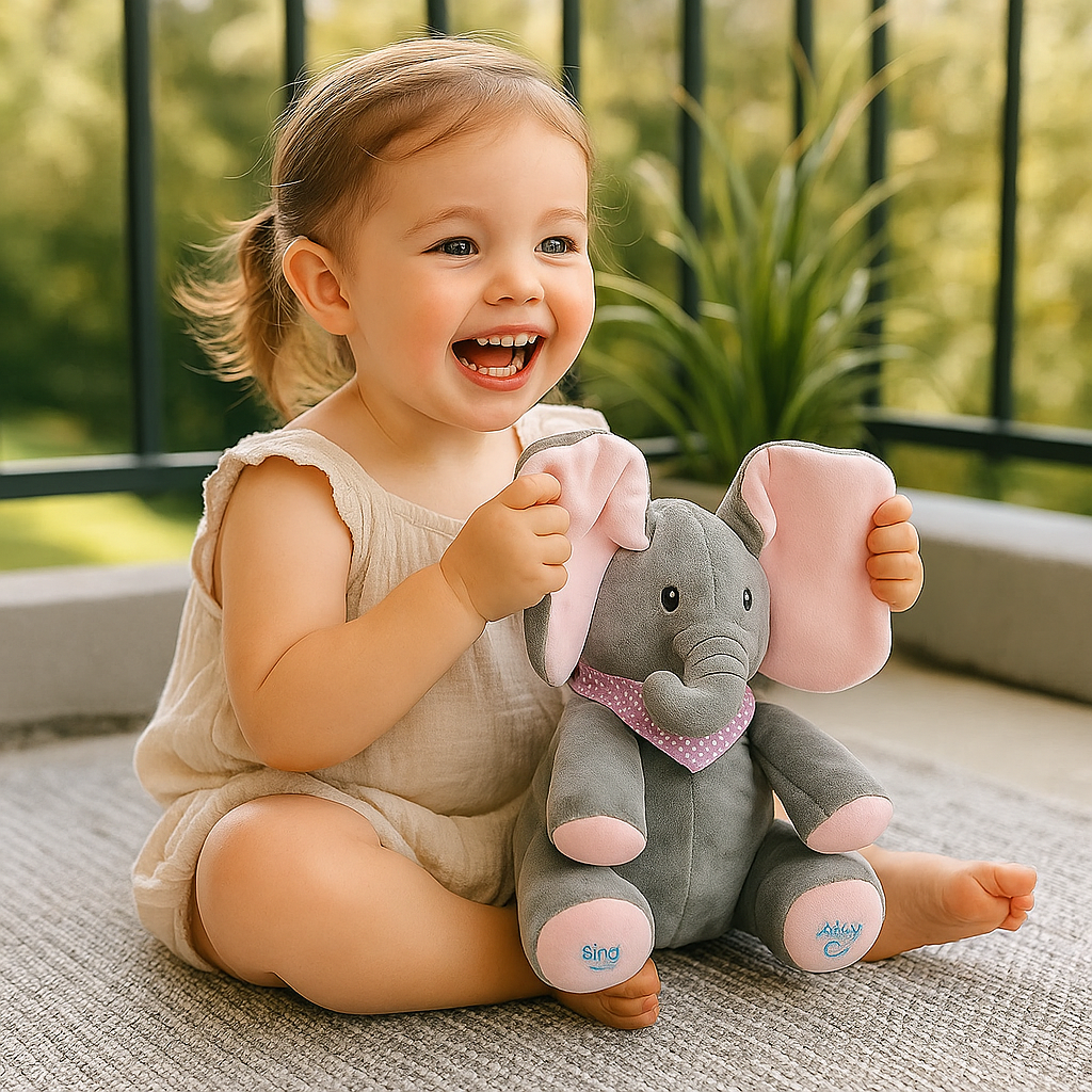 Peek-A-Boo-Elephant - Interactive Plush Toy
