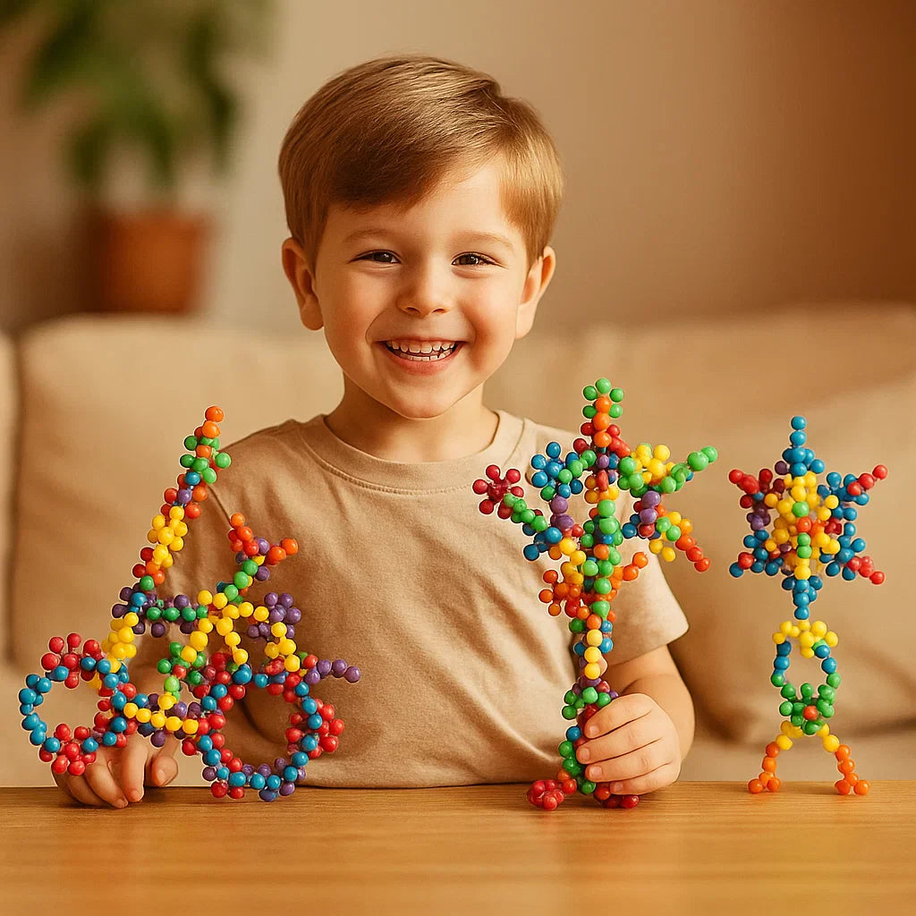 Creative Montessori Snowflake Building Blocks