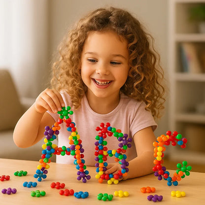 Creative Montessori Snowflake Building Blocks