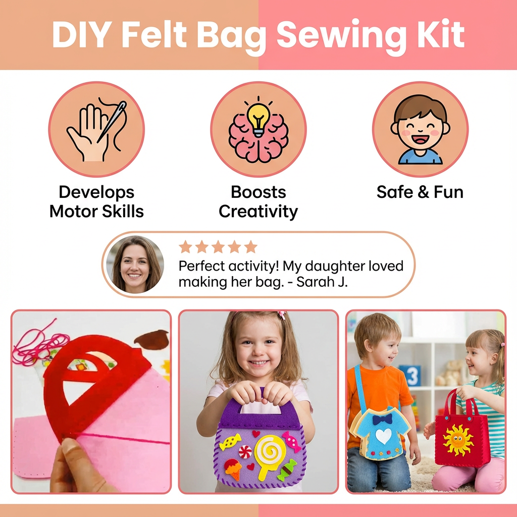 DIY Felt Bag Sewing Kit