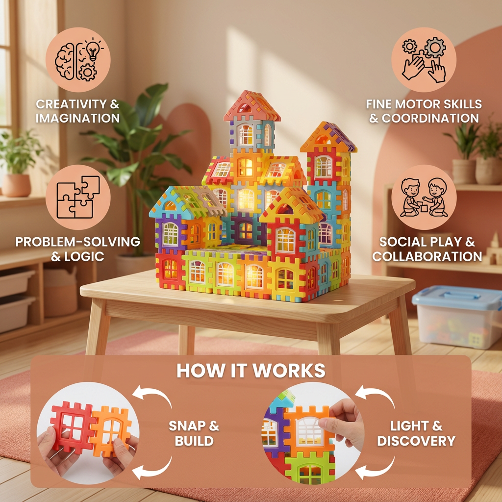Montessori Window Building Blocks for Children