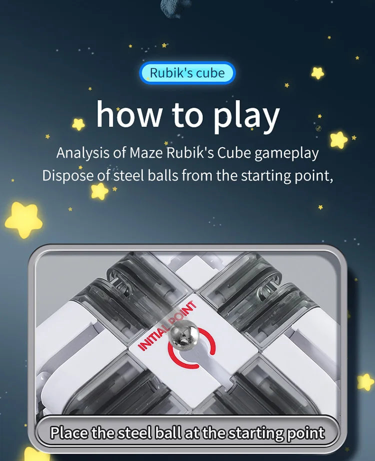 New 3D Maze Magic Cube Children's Educational Toys Creative Labyrinth Puzzle Speed Cube Logical Thinking Anti Stress Toys