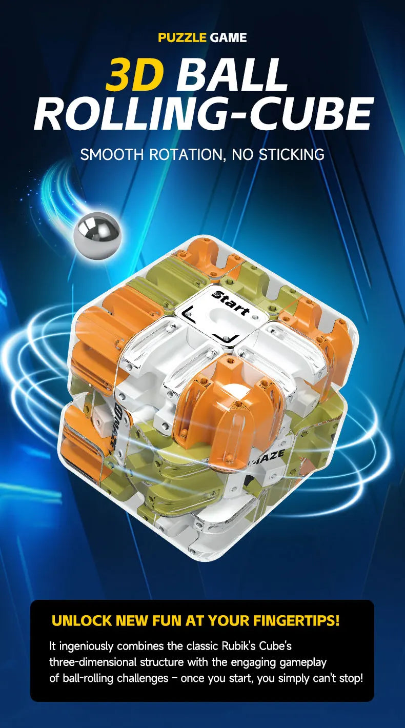 New 3D Maze Magic Cube Children's Educational Toys Creative Labyrinth Puzzle Speed Cube Logical Thinking Anti Stress Toys