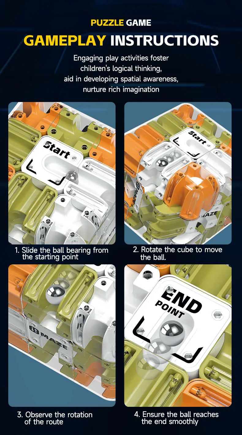 New 3D Maze Magic Cube Children's Educational Toys Creative Labyrinth Puzzle Speed Cube Logical Thinking Anti Stress Toys