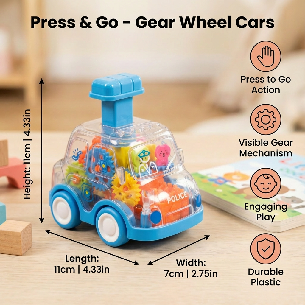 Press & Go – Gear Wheel Cars