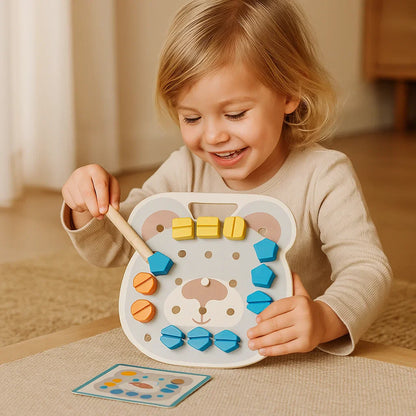 Montessori Colour Chart Bear Plate for Little Craftsmen