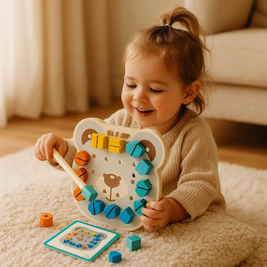 Montessori Colour Chart Bear Plate for Little Craftsmen
