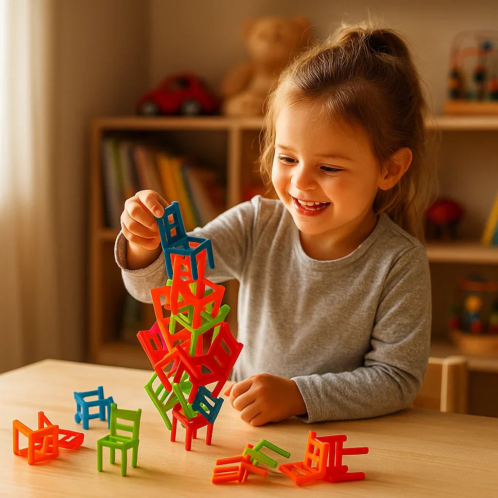 Montessori Chair Stacking Game