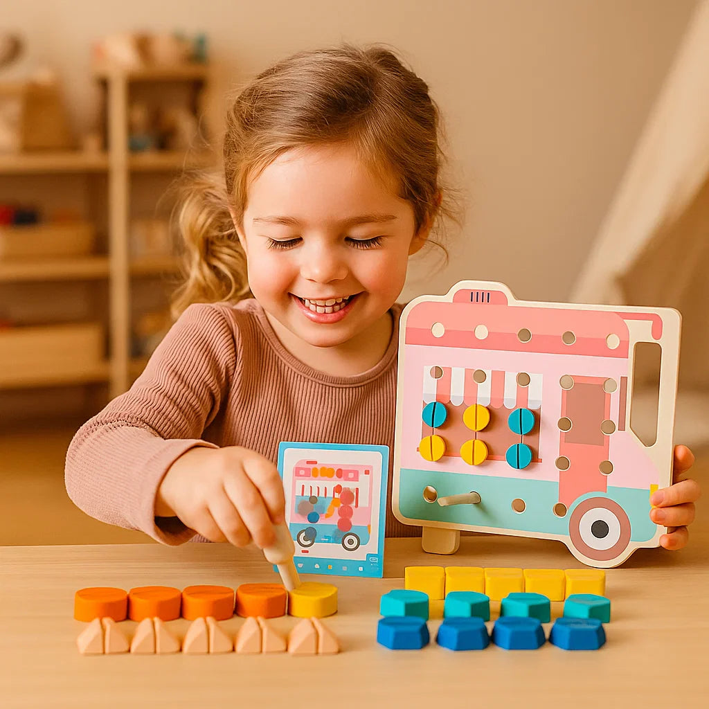 Montessori Colour Chart Bear Plate for Little Craftsmen