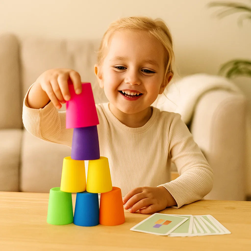 Montessori Cup Stacking Game