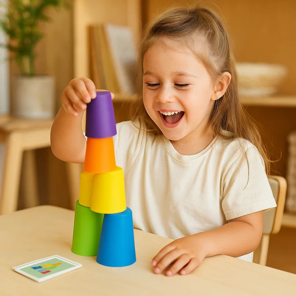 Montessori Cup Stacking Game