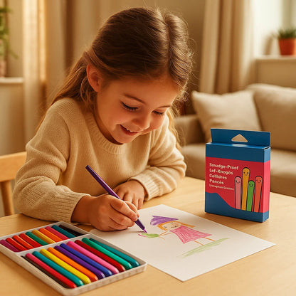 Smudge - Proof Anti - Smudge Coloured Pencils for Creative Children