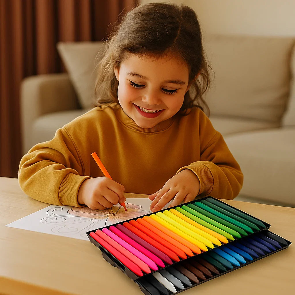 Smudge - Proof Anti - Smudge Coloured Pencils for Creative Children