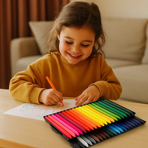 Smudge - Proof Anti - Smudge Coloured Pencils for Creative Children