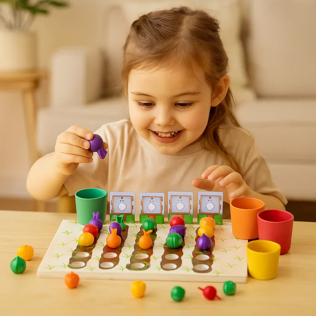 Montessori Sorting Colours & Numbers Farm Educational Game