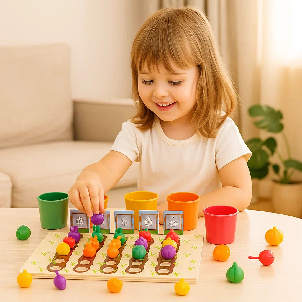 Montessori Sorting Colours & Numbers Farm Educational Game