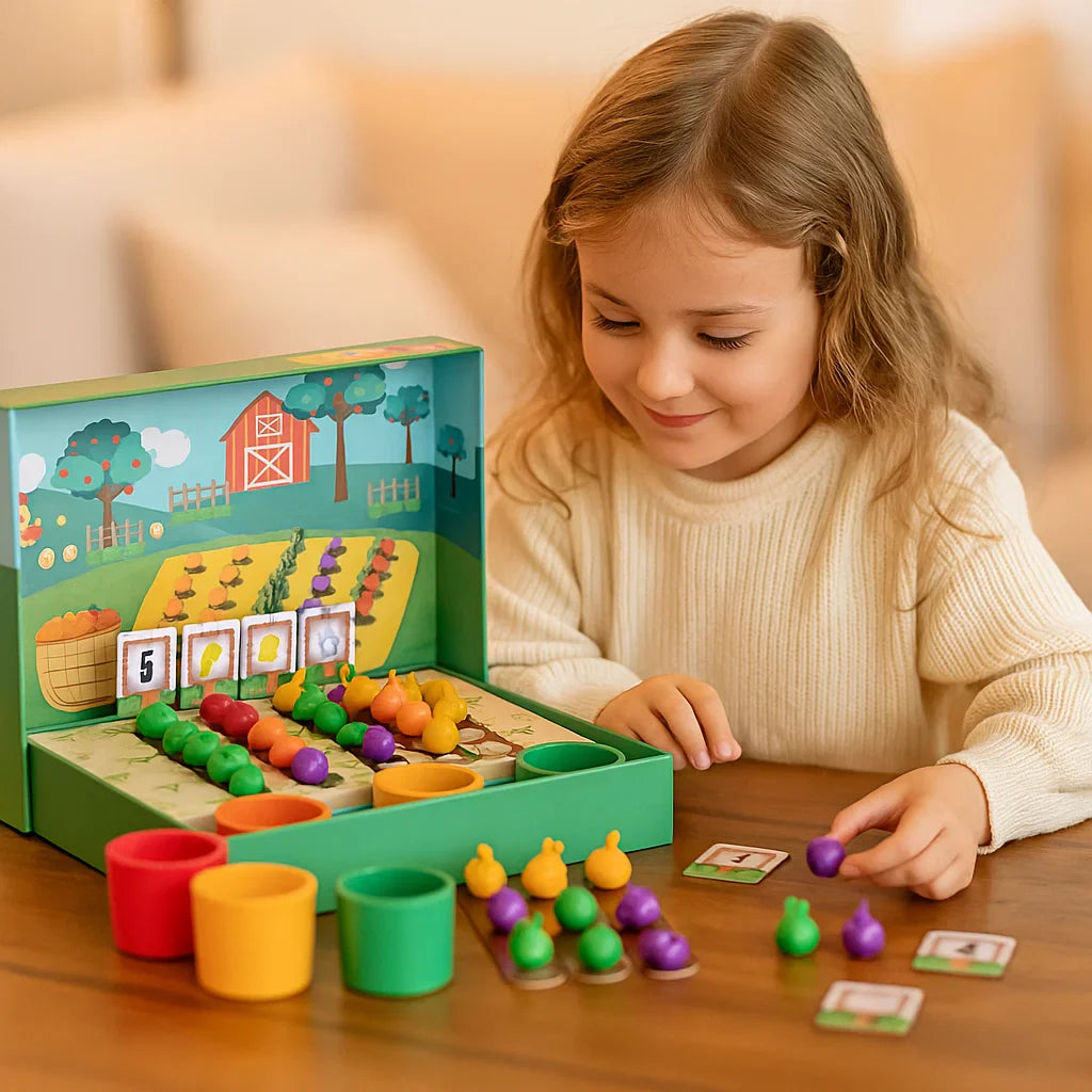 Montessori Sorting Colours & Numbers Farm Educational Game