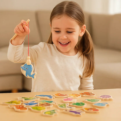 Montessori Fishing Rod Game for Children