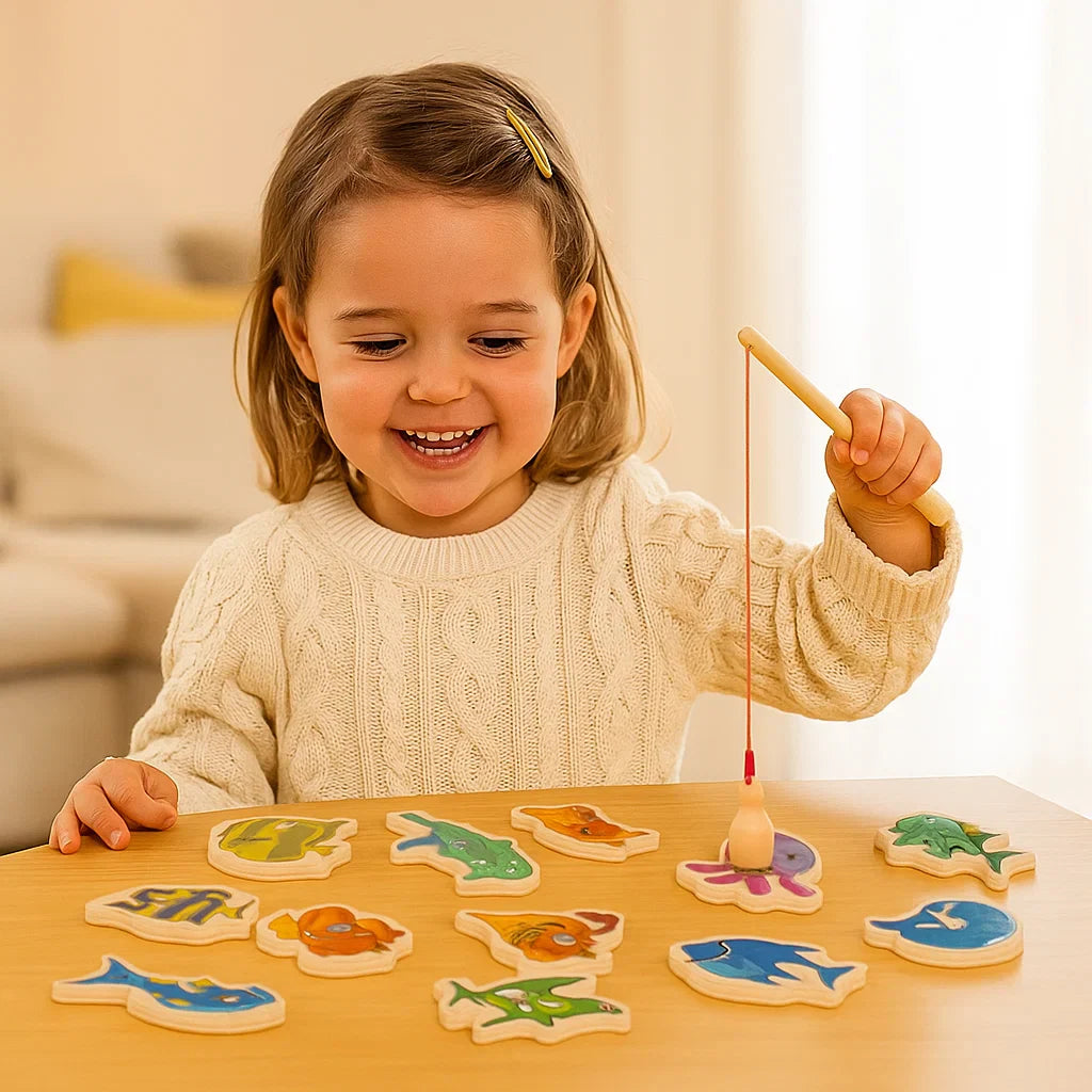 Montessori Fishing Rod Game for Children