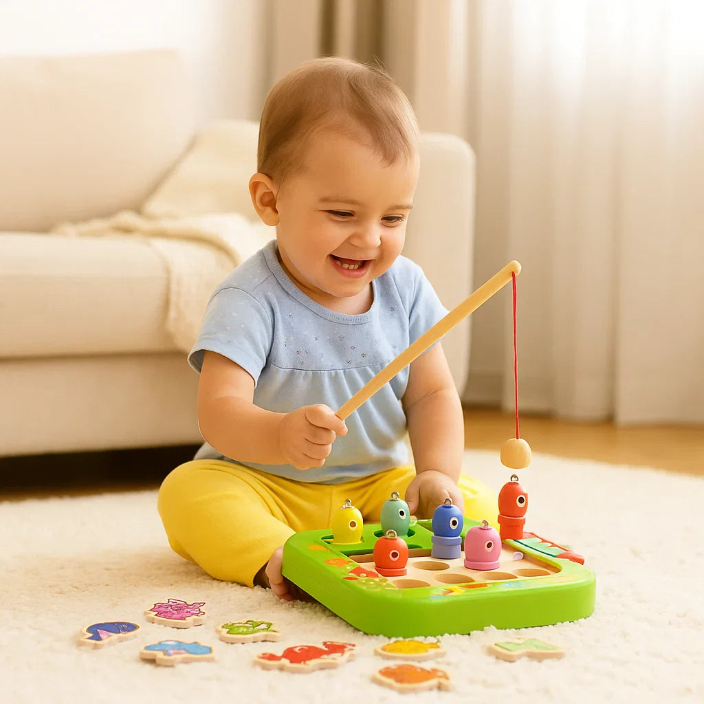 Montessori Fishing Rod Game for Children