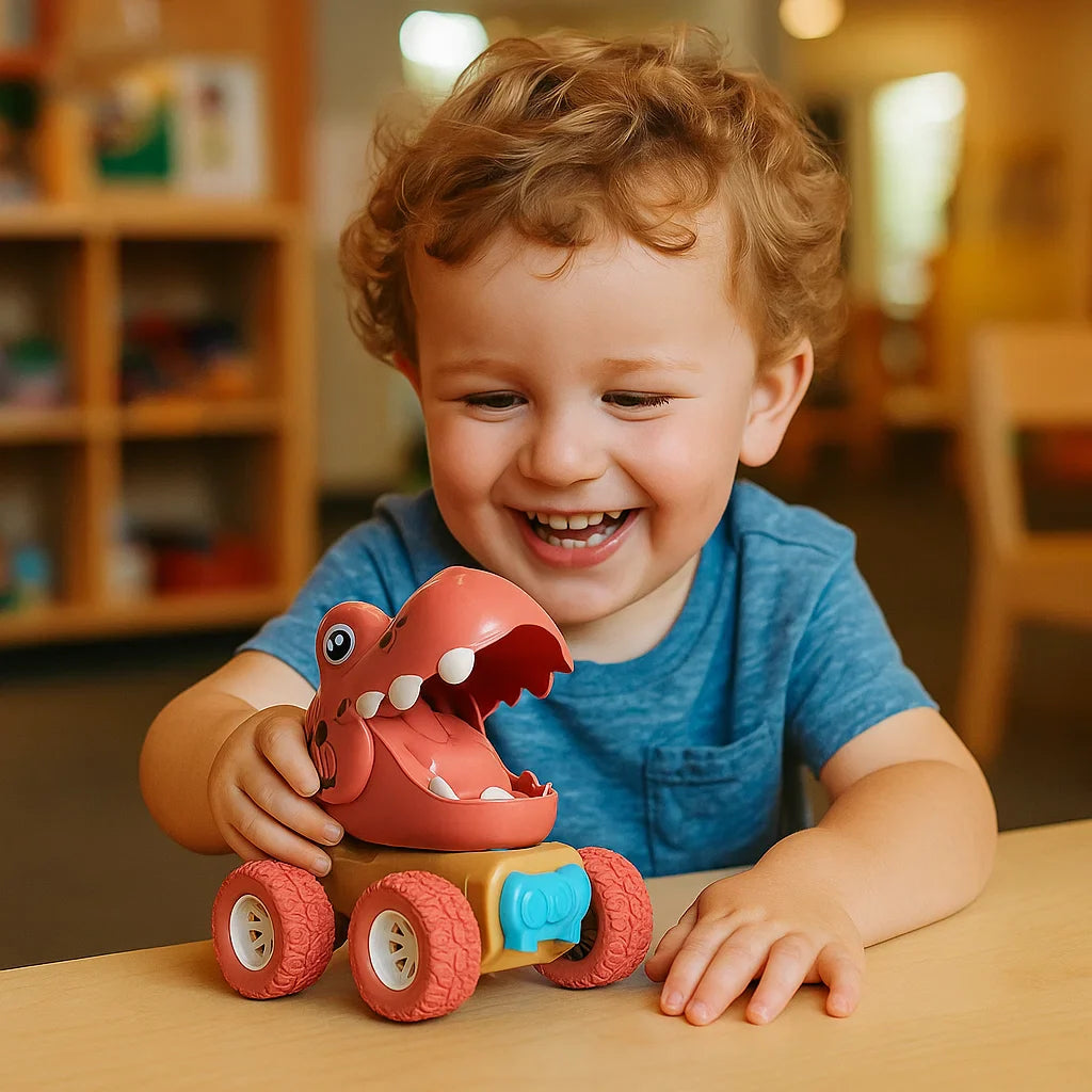 PUSH & DRIVE DINO MONSTERTRUCKS