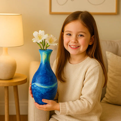 Elegant 3D Puzzle Vase – Suitable for Real Flowers