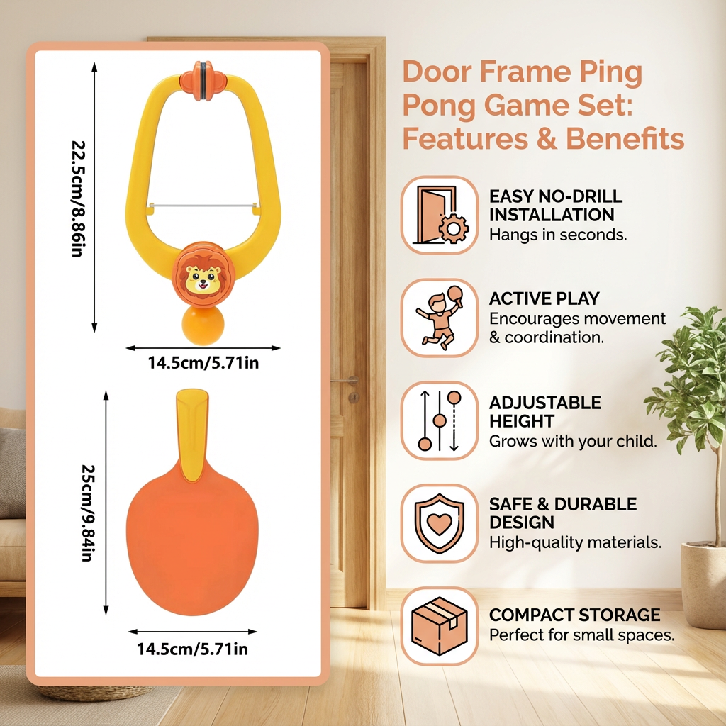 Door Frame Ping Pong Game Set