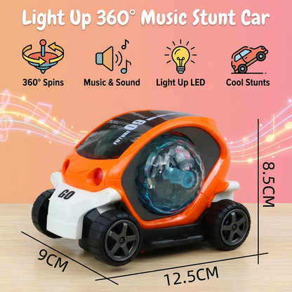Light Up 360° Music Stunt Car
