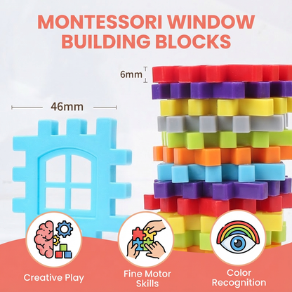 Montessori Window Building Blocks for Children