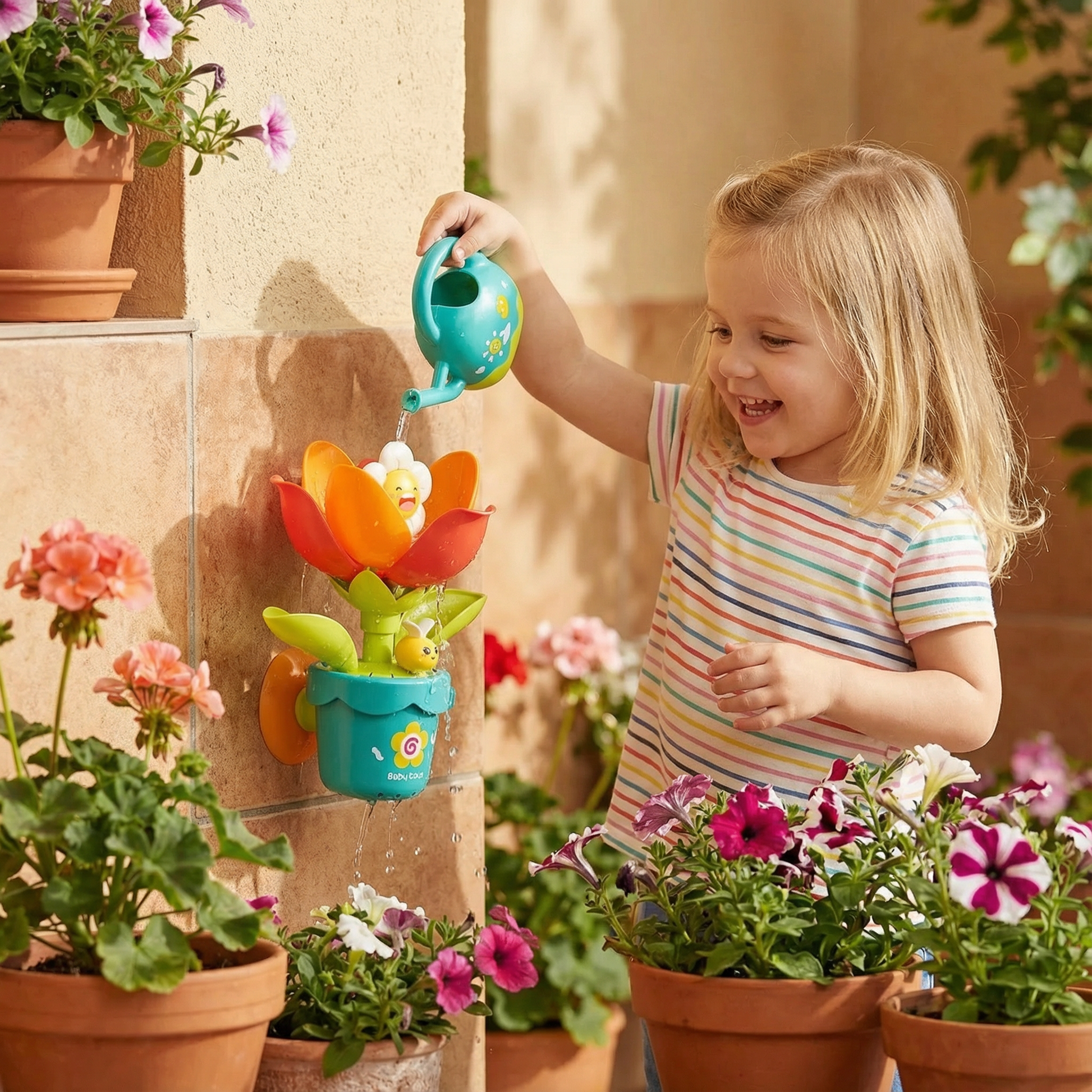 Flower Fun Bath Toy with Watering Can