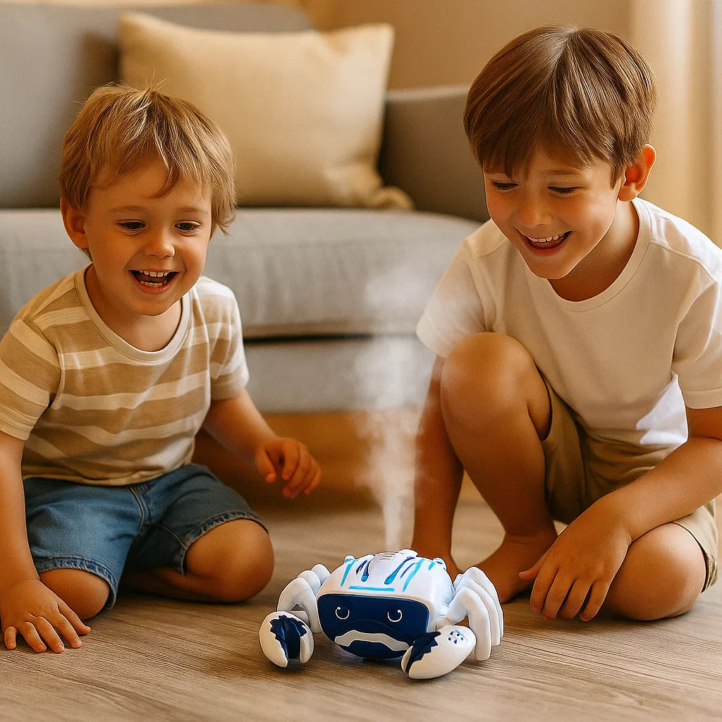 Luminous and Steam-Spraying Music Crab