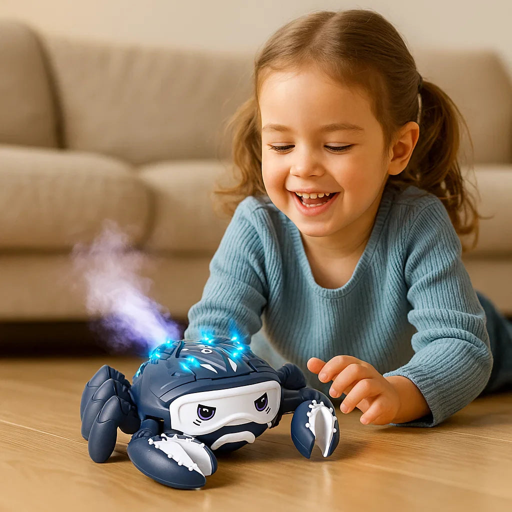 Luminous and Steam-Spraying Music Crab