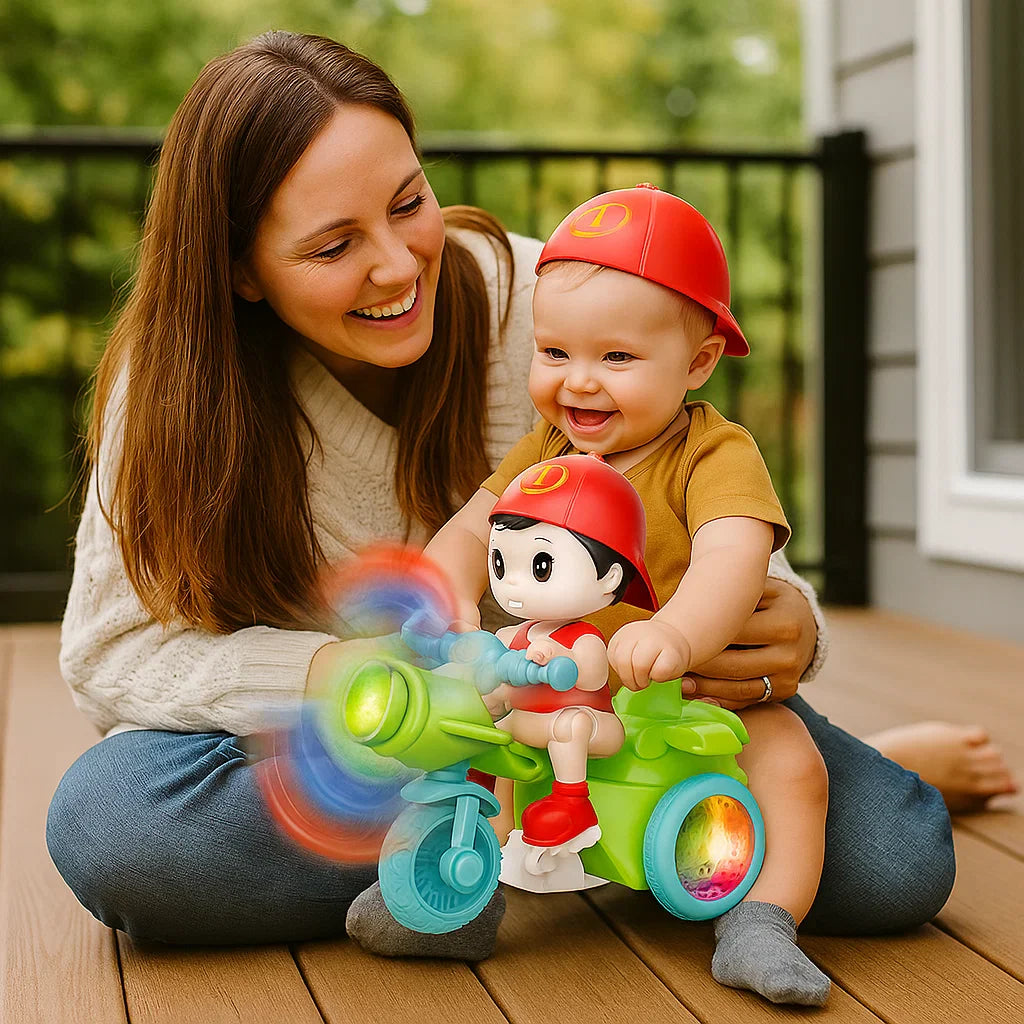 Light-Up Musical Kids Stunt Scooter Toy