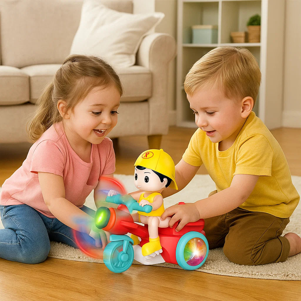 Light-Up Musical Kids Stunt Scooter Toy
