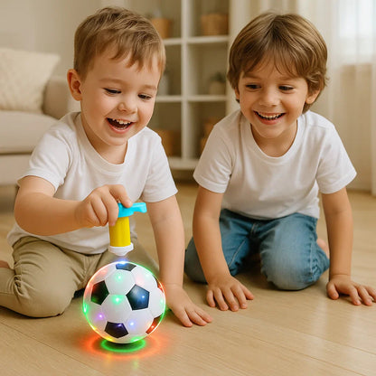 Luminous LED Football Spinning Top Toy