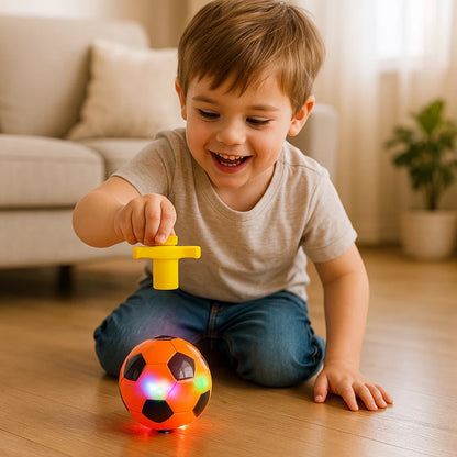 Luminous LED Football Spinning Top Toy