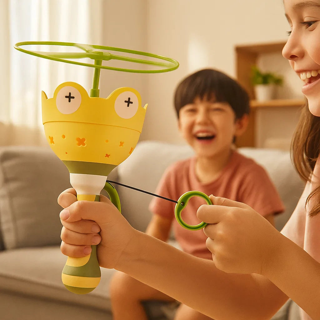 Flying Propeller Toy with String Starter