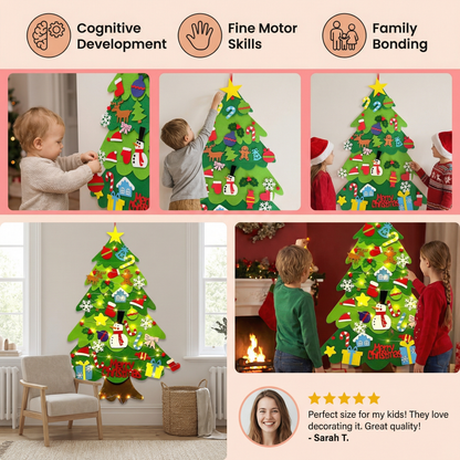 Montessori Felt Christmas Tree