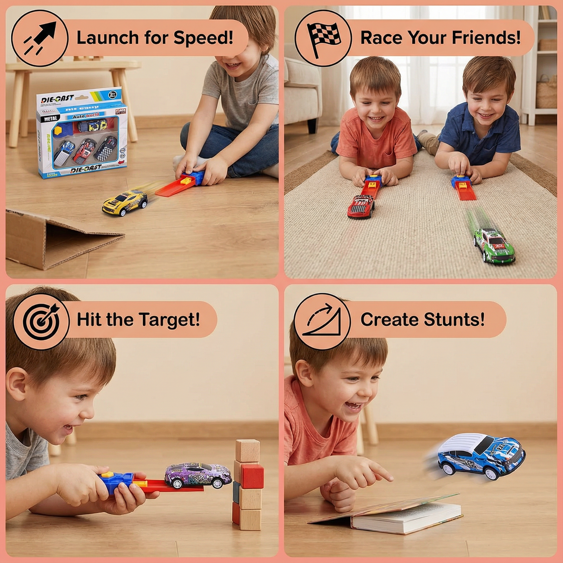 Car Catapult Racing Set