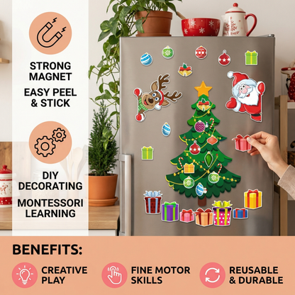 Christmas Montessori Magnetic Sticker Set for DIY Decorating