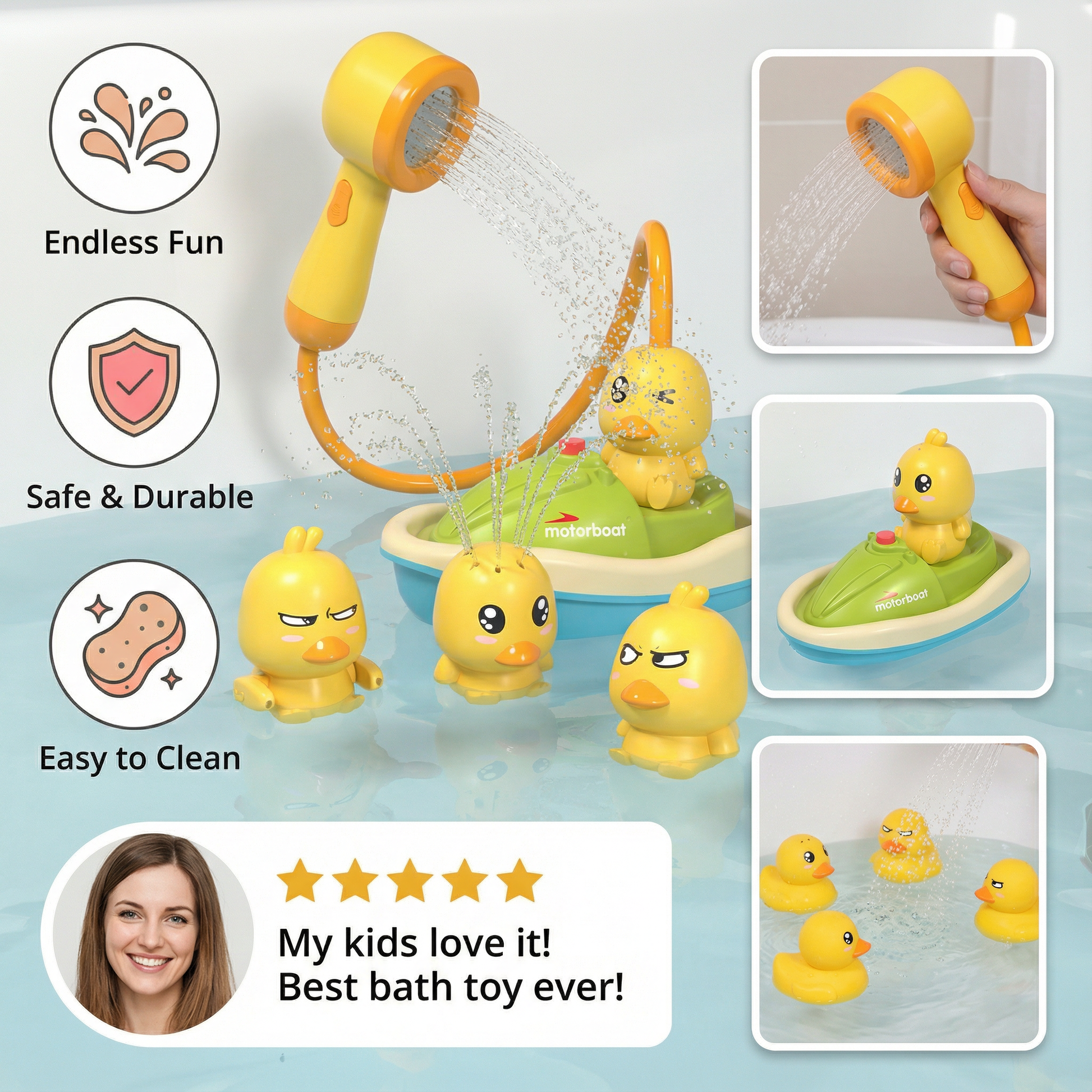 Sprinkling Bath Ducks